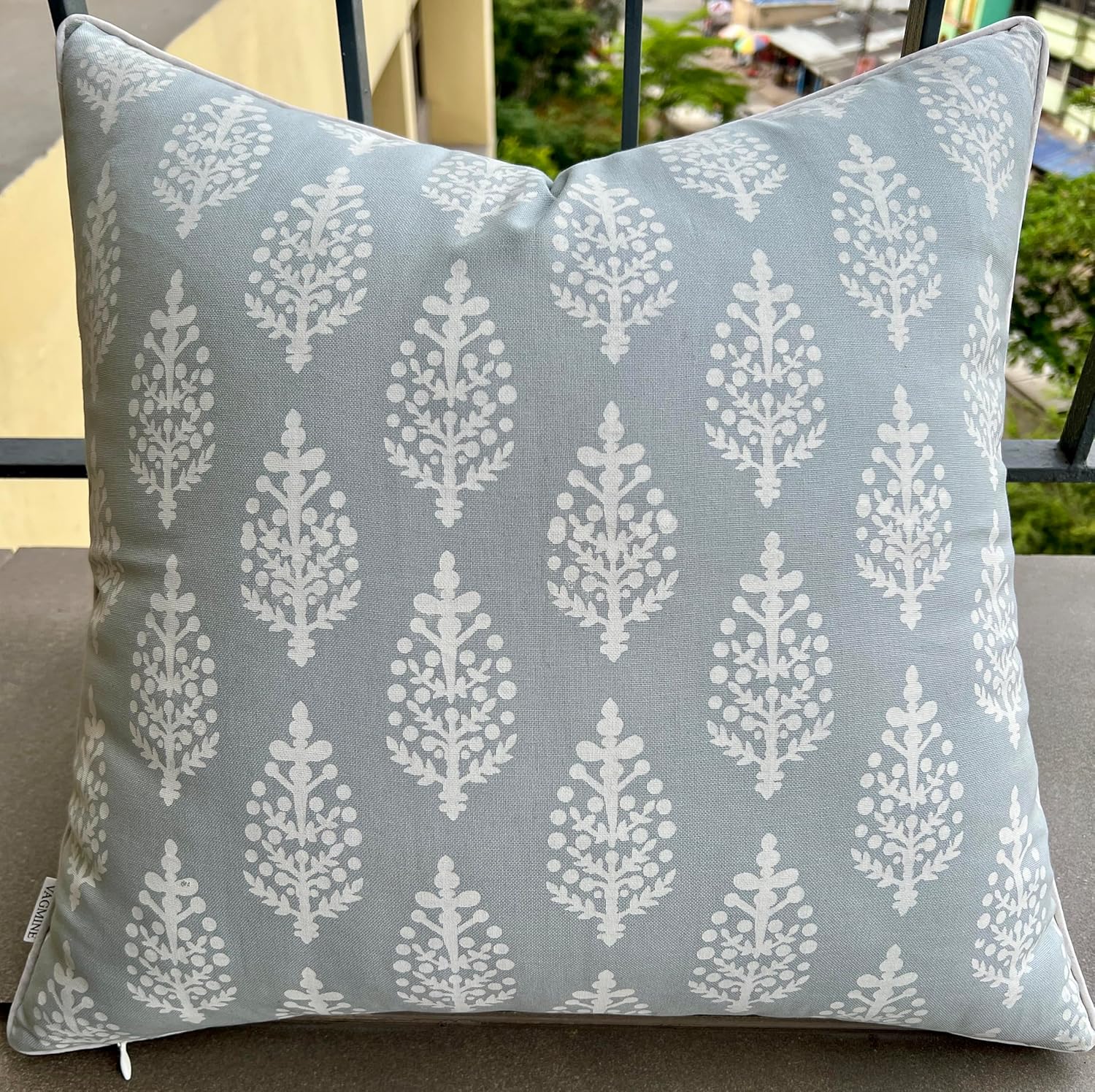 Funda de almohada decorativa cuadrada con estampado de bloques  sofá, silla, sofá, sala de estar, dormitorio, decoración del hogar de granja, huevo