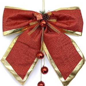 allgala Arcos decorativos de Navidad para guirnalda de corona, árbol de Navidad (24 pulgadas Jumbo 1-PK)-XBW93040 allgala Arcos decorativos de Navidad para guirnalda de corona, árbol de Navidad (24 pulgadas Jumbo 1-PK)-XBW93040