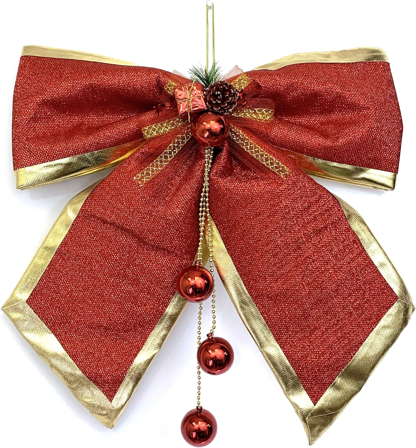 allgala Arcos decorativos de Navidad para guirnalda de corona, árbol de Navidad (24 pulgadas Jumbo 1-PK)-XBW93040