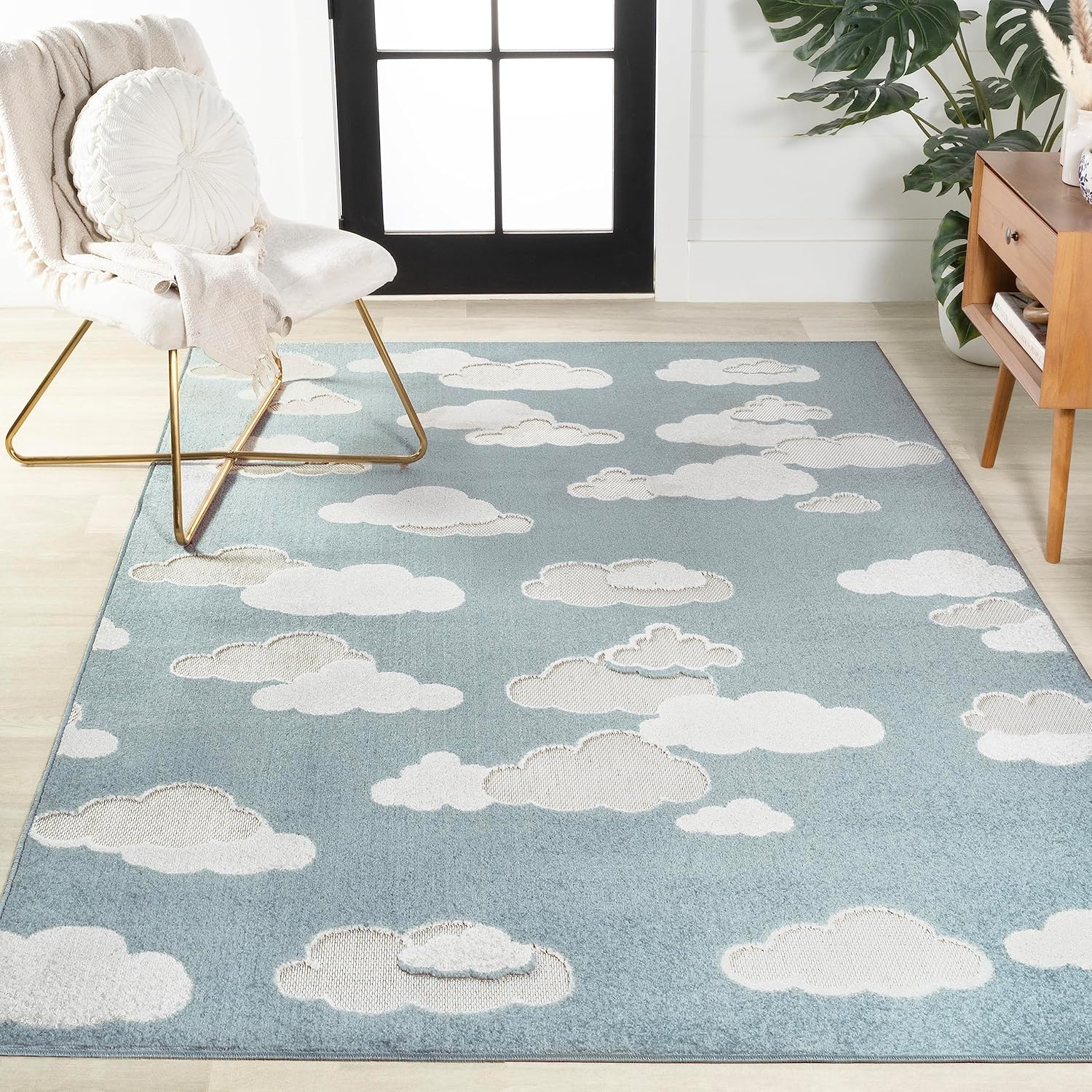 JONATHAN Y SCN105A-8 Hedwig – Alfombra juvenil Cloud Scandi para interiores, niños, casual, moderna, de transición para dormitorio, cocina, sala de
