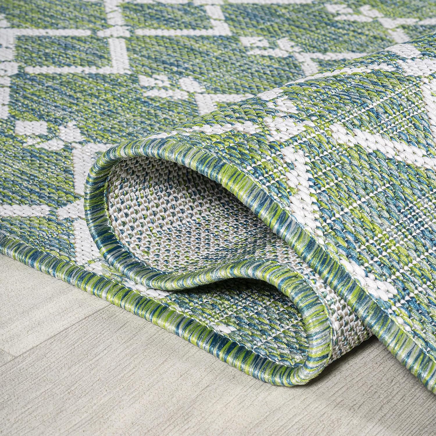 JONATHAN Y – Alfombra marroquí Ourika tejida con textura geométrica para interiores y exteriores, estilo bohemio, rústico, fácil limpieza, no suelta