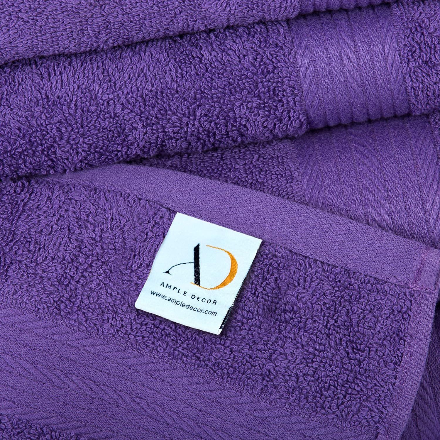 Ample Decor Paquete de 10 paños de lavado con certificación Oeko Tex de 21.16 ozm, 100% algodón, suaves, absorbentes, duraderos y lavables a
