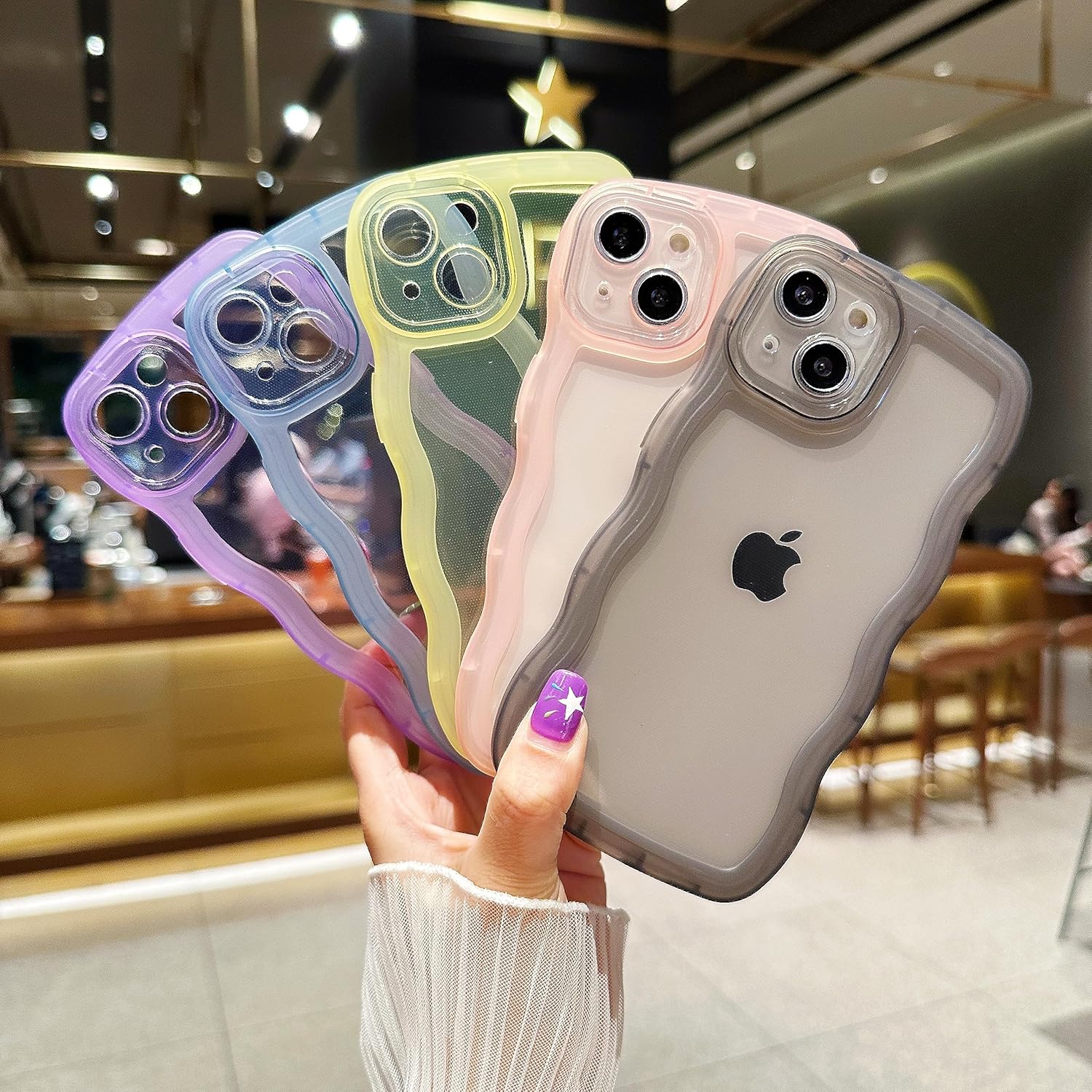 Funda compatible con iPhone 13 Pro Max de 6.7 pulgadas 2021, bonita funda protectora de silicona suave a prueba de golpes para mujeres y niñas,