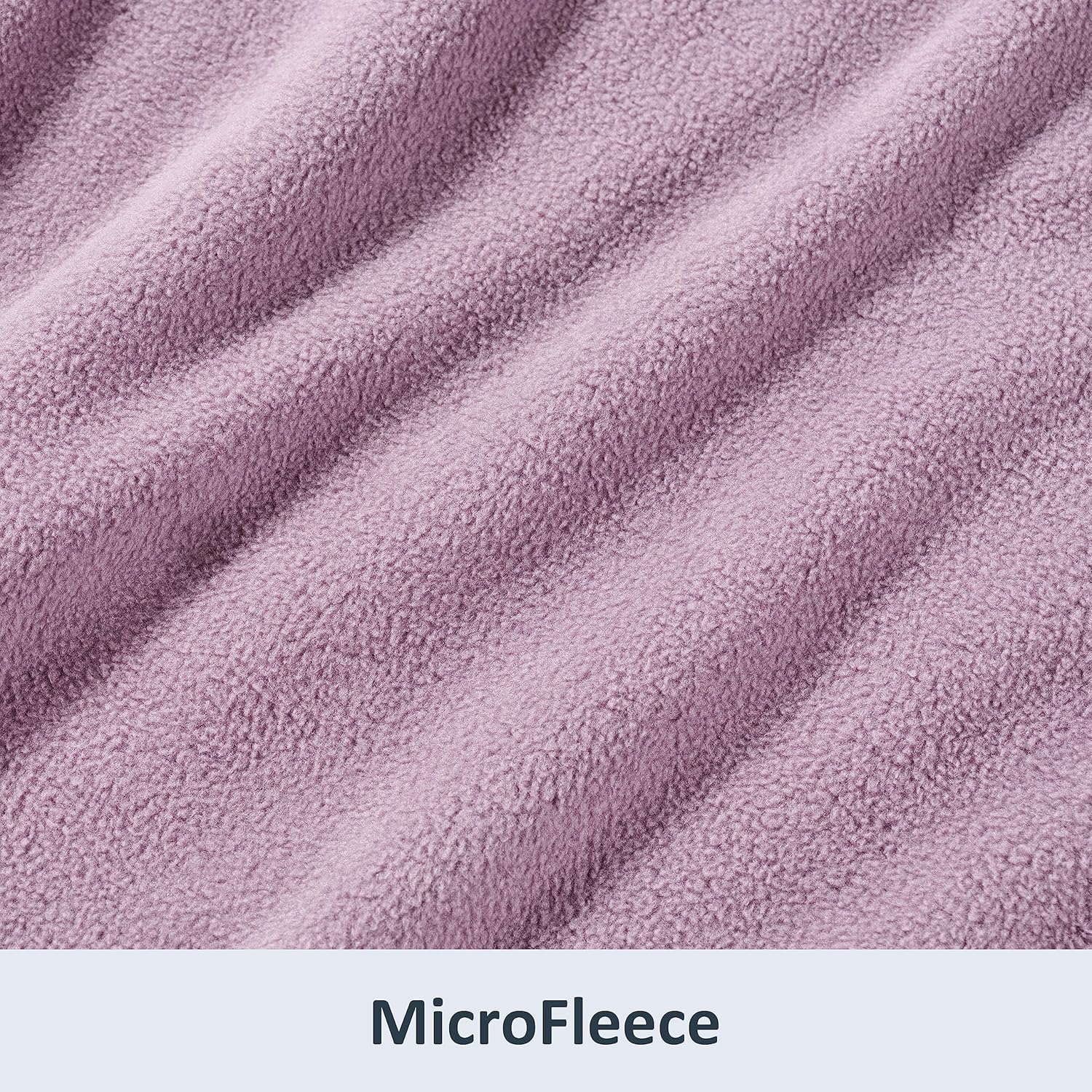 Berkshire Blanket Manta de microforro polar para cama, color morado lavanda, ligera, suave y transpirable, manta de microforro polar para viajes,