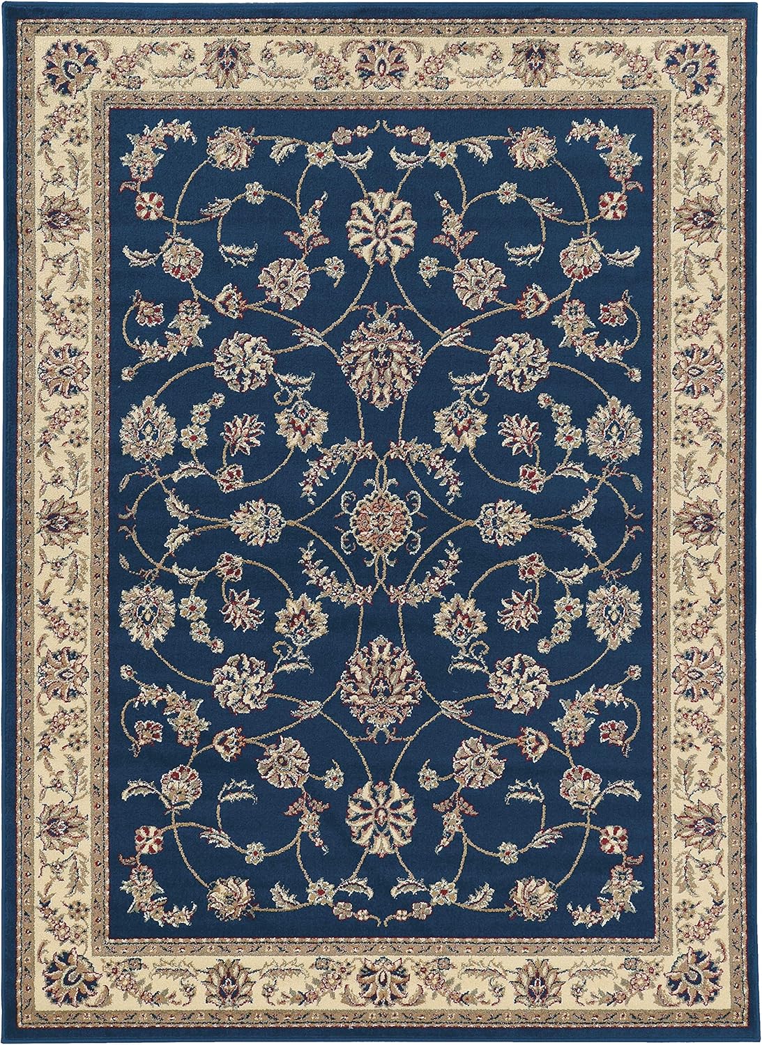 Radici Como Alfombra de área, 3’3″ x 4’11”, azul marino