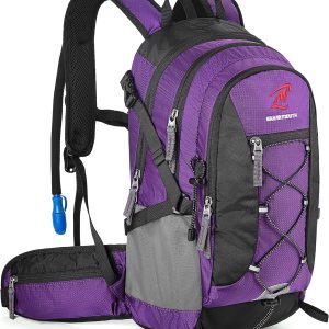 SHARKMOUTH Mochila de hidratación  Mochila aislada con bolsa de agua de 2.5L para senderismo, correr, acampar, ciclismo SHARKMOUTH Mochila de hidratación  Mochila aislada con bolsa de agua de 2.5L para senderismo, correr, acampar, ciclismo
