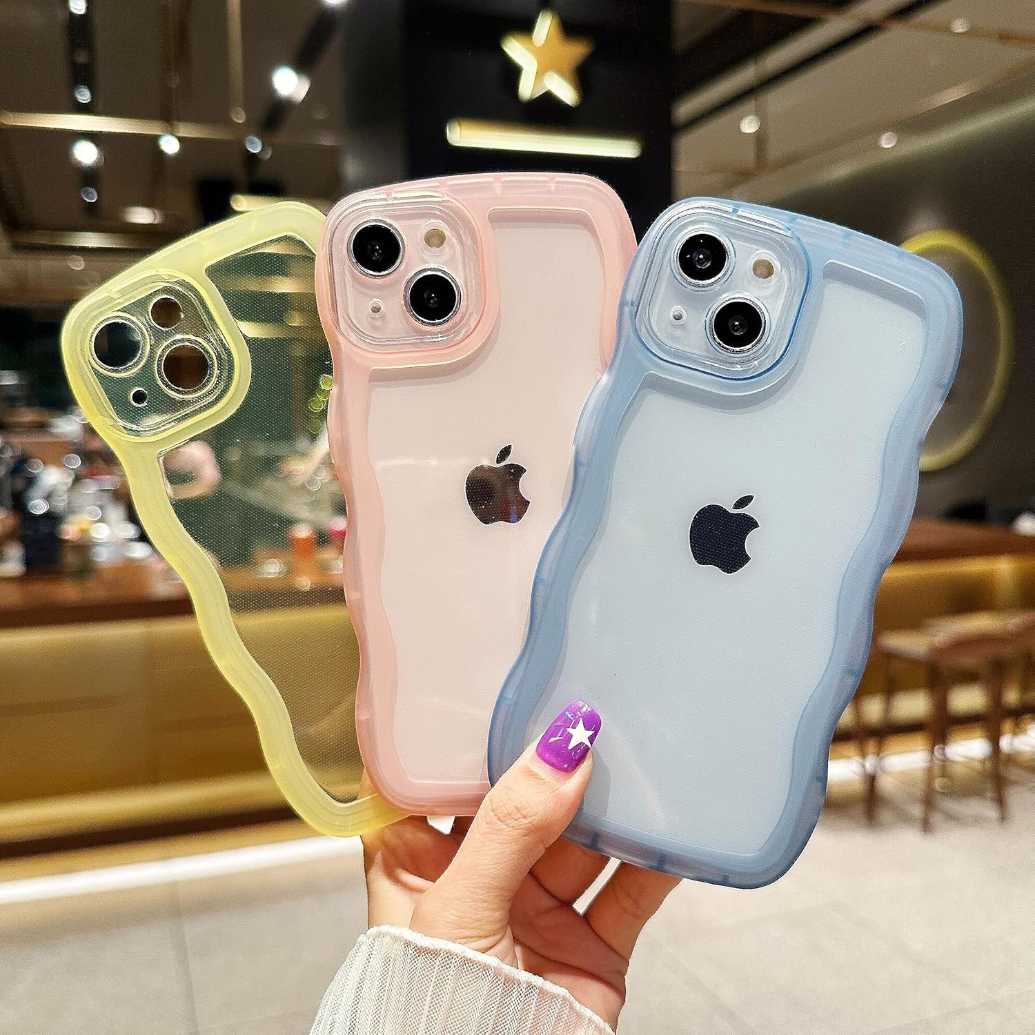 Funda compatible con iPhone 13 Pro Max de 6.7 pulgadas 2021, bonita funda protectora de silicona suave a prueba de golpes para mujeres y niñas,