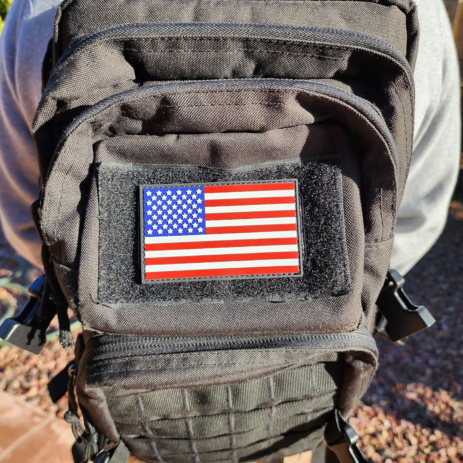 Parche de gancho y bucle de moral militar con la bandera estadounidense, parche táctico para mochilas, arneses para perros, chalecos del ejército,