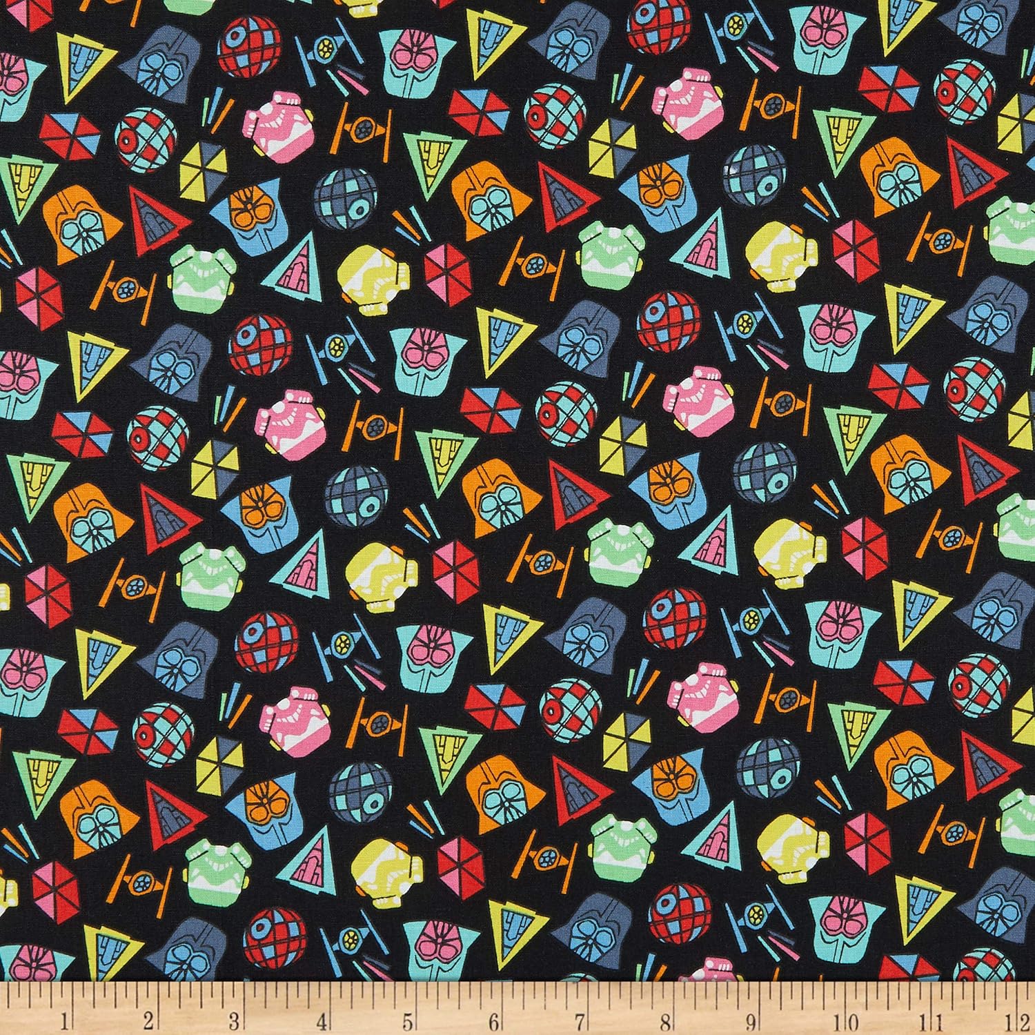 Eugene Textiles Star Wars Icons lanzado tela negra por The Yard