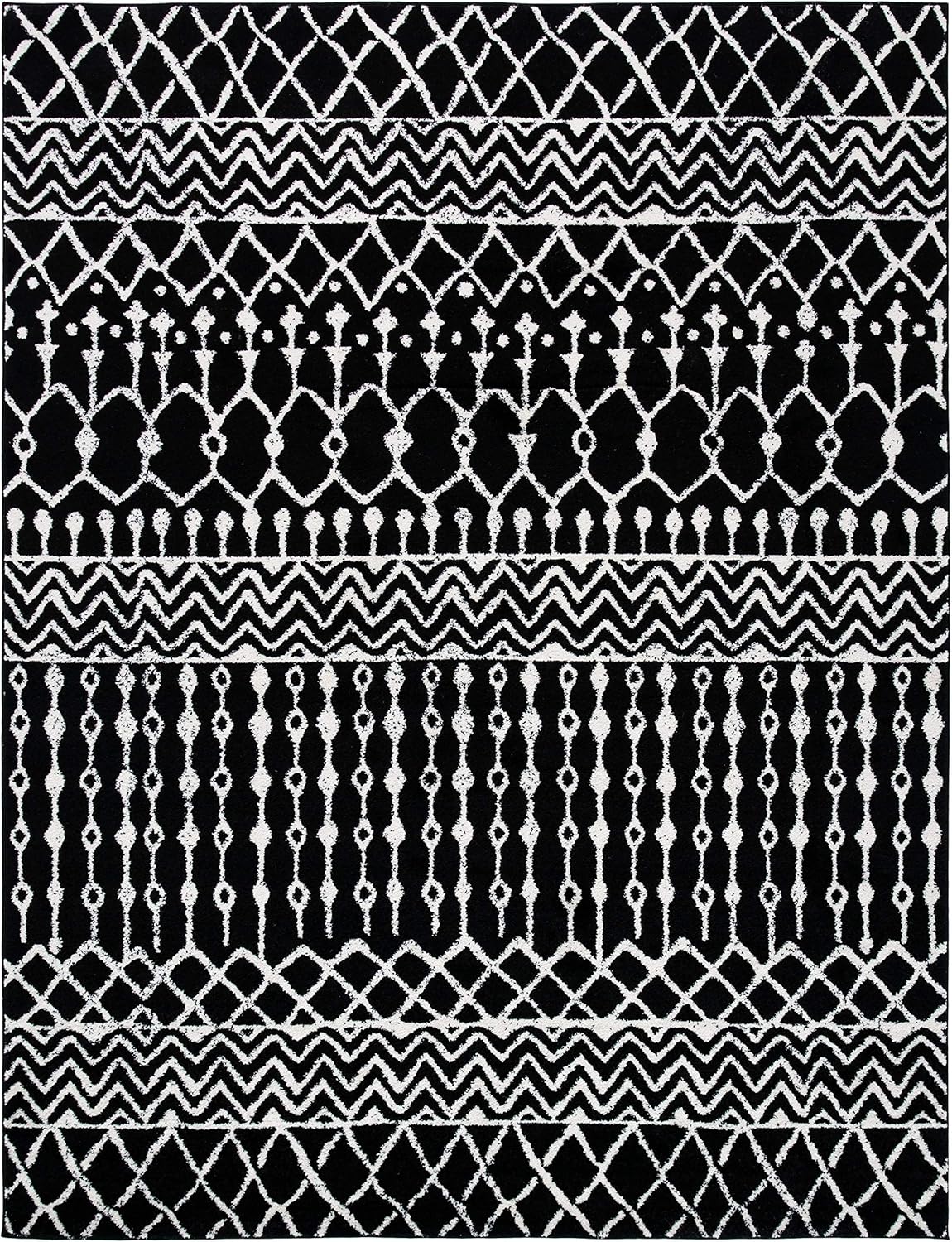 Safavieh Tulum Collection TUL270A – Alfombra envejecida estilo bohemio marroquí