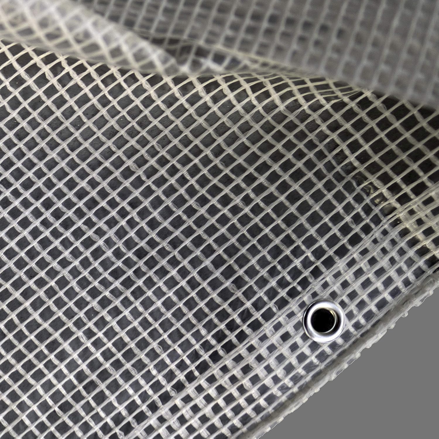 Toldo de invernadero transparente resistente  Plástico de alta calidad 11 mil (milésima de pulgada) con tejido de malla 3×3 para mayor resistencia