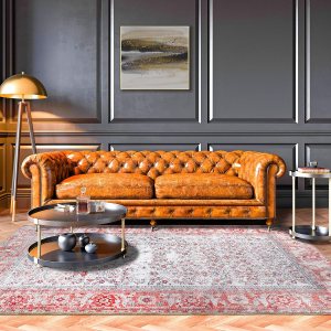 SUPERIOR Alfombra clásica de tejido plano floral antiguo, 5 pies x 7 pies 6 pulgadas, color rojo baya SUPERIOR Alfombra clásica de tejido plano floral antiguo, 5 pies x 7 pies 6 pulgadas, color rojo baya