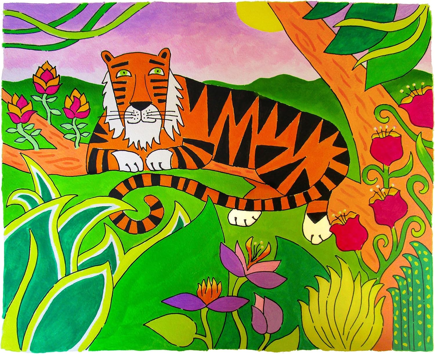 Faber-Castell Pintura al temple para niños, pintura de póster para niños, fabricada en los Estados Unidos, color verde, 8 onzas