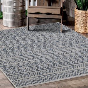 Fab Habitat – Alfombra plana tejida para exteriores, impermeable, fácil de limpiar, resistente a las manchas, hilo de polipropileno de alta calidad, Fab Habitat – Alfombra plana tejida para exteriores, impermeable, fácil de limpiar, resistente a las manchas, hilo de polipropileno de alta calidad,