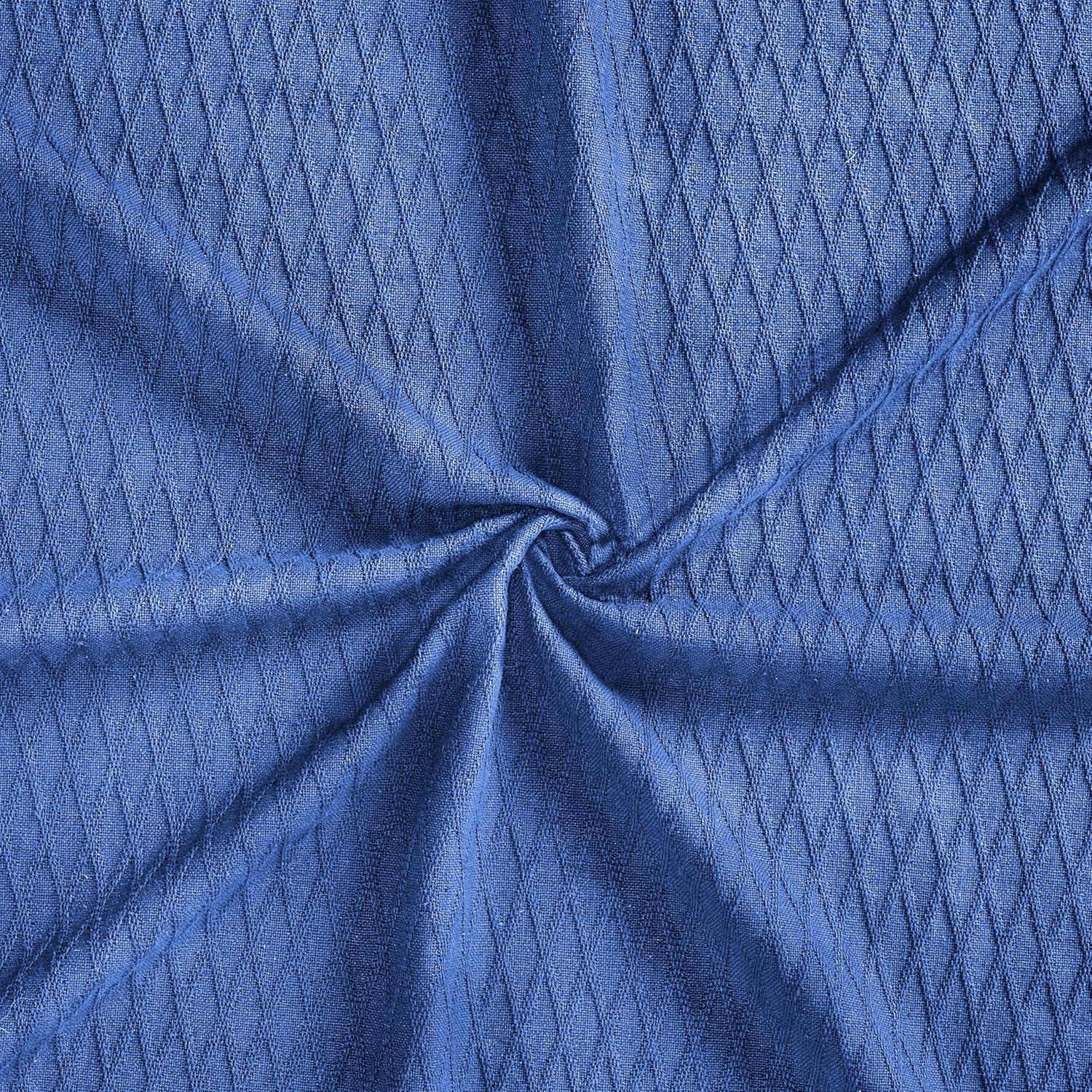 Manta Impressions para todas las estaciones., Algodón, Azul (Merritt Blue), Full Queen