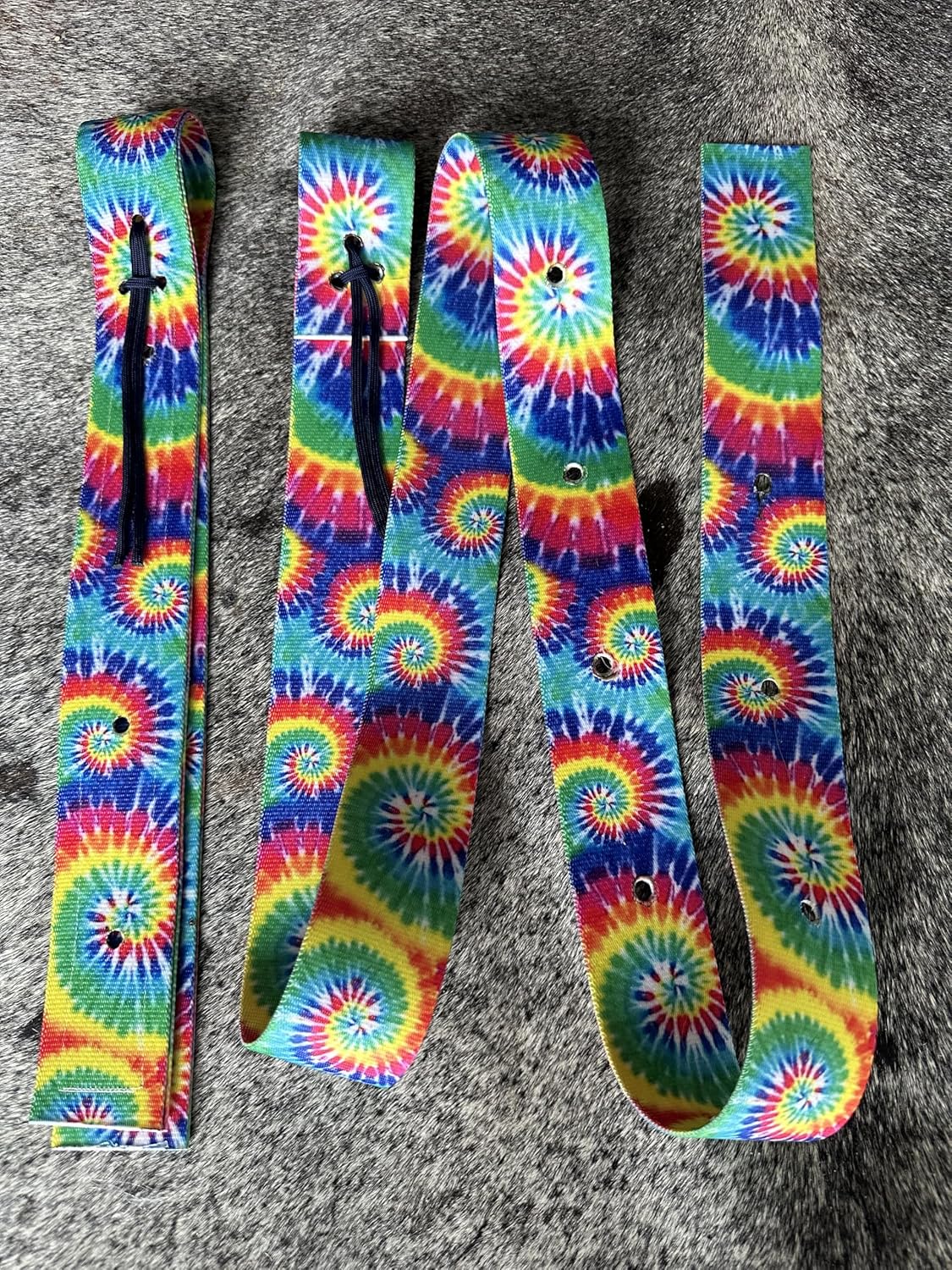 tie dye cinch strap set off billet and Latino