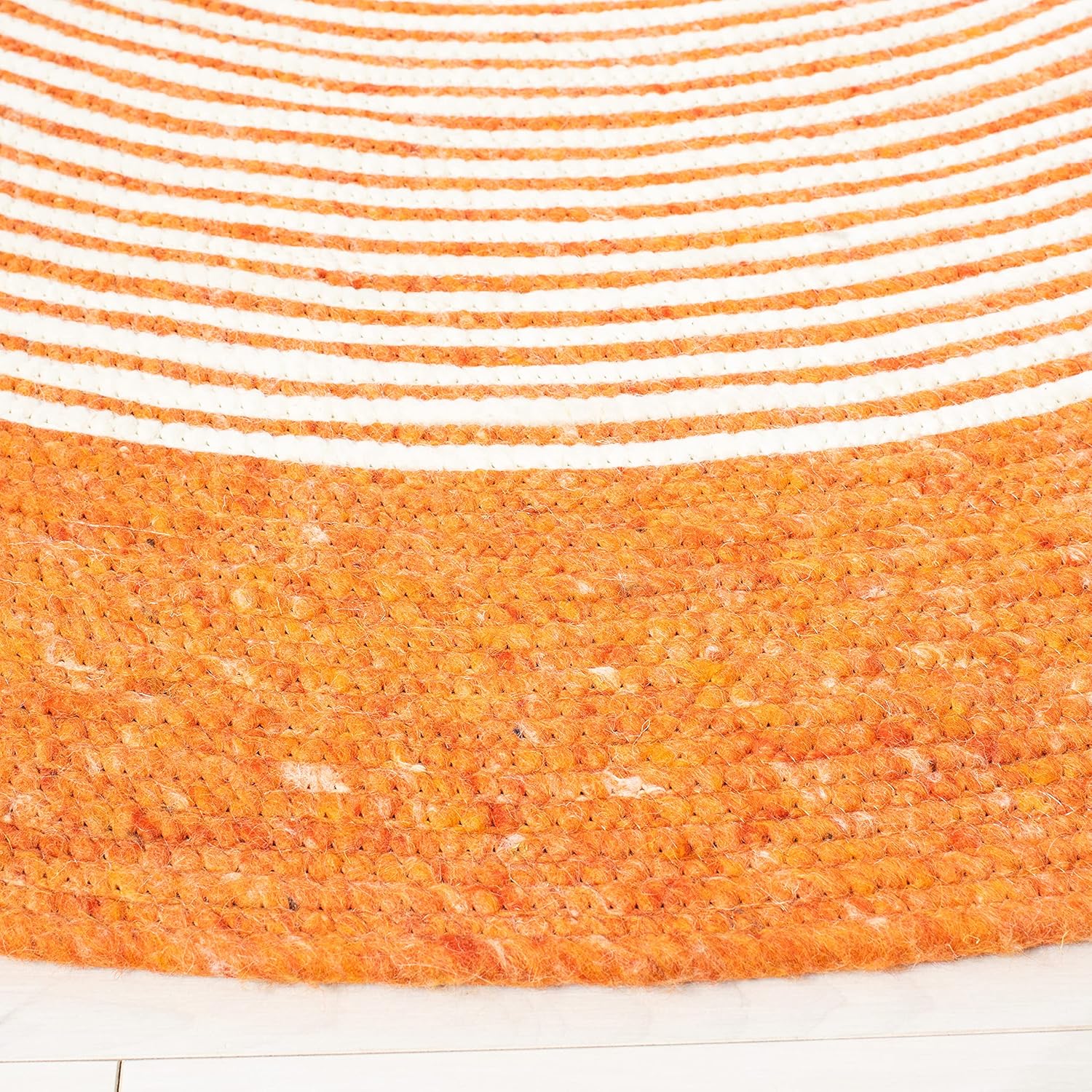 SAFAVIEH Braided Collection BRD904P BRD904P – Alfombra ovalada de lana reversible hecha a mano para entrada, vestíbulo, sala de estar, dormitorio,