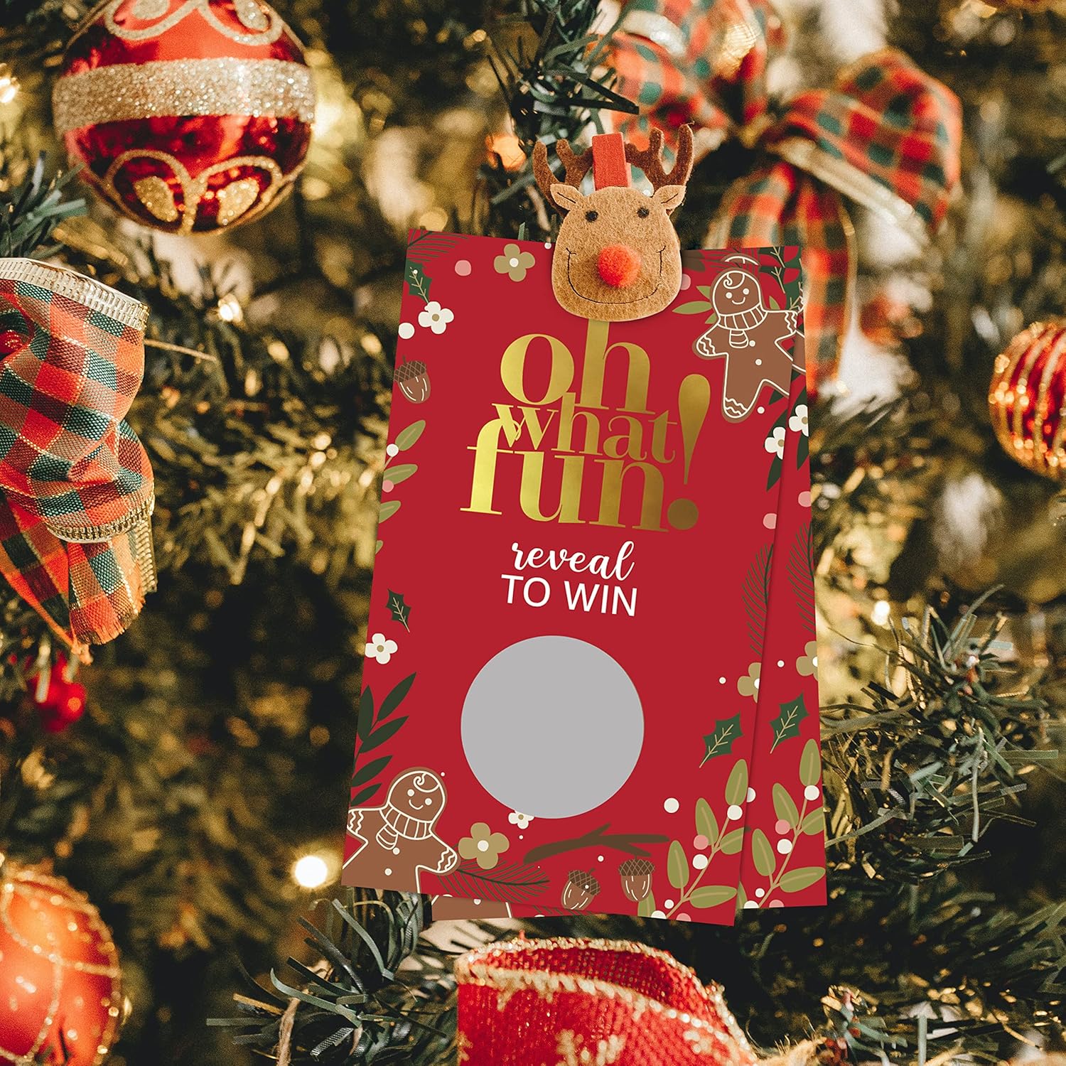 JIRIM-BEUTY 50 juegos de fiesta de Navidad Scratch Off tarjetas de juego (JRM405)
