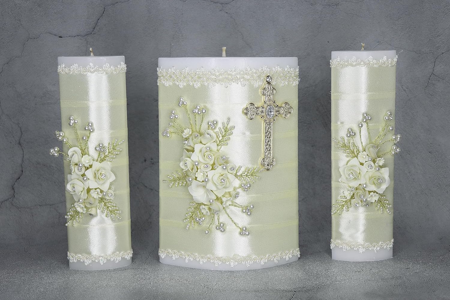 A&C Quinceañeras and More Unity Candles Wedding Set Unity candles Set of 3 for wedding Ceremony Candles for Wedding velas de union Candle for the