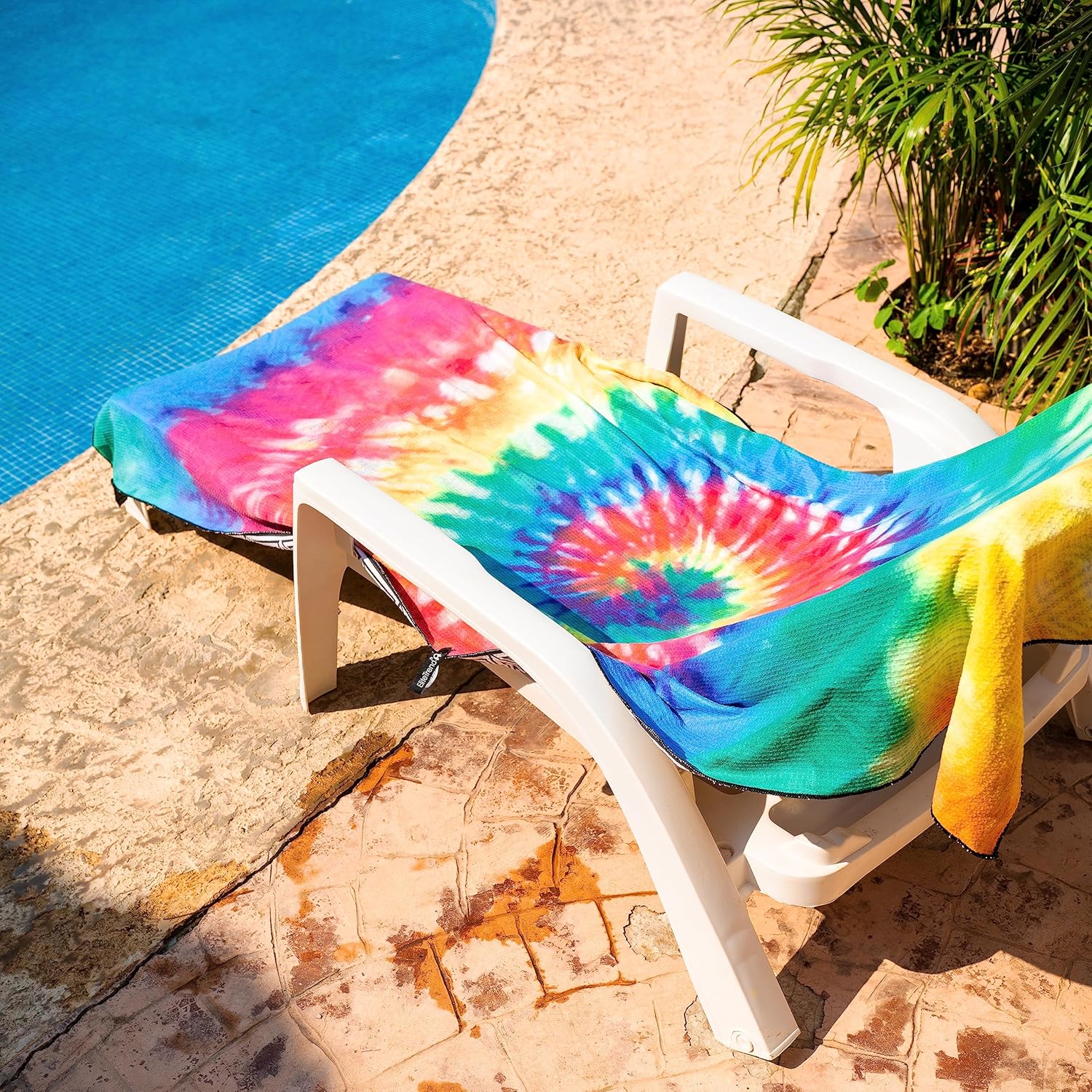 Elite Trend Toalla de playa XL para viajes  Waffle (350GSM) Extra grande 78 x 35 pulgadas con bolsa  Microfibra ligera, compacta, suave, de secado