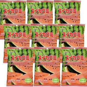 Kasugai Caramelos gomosos de sandía 3.77 onzas (paquete de 9) Kasugai Caramelos gomosos de sandía 3.77 onzas (paquete de 9)