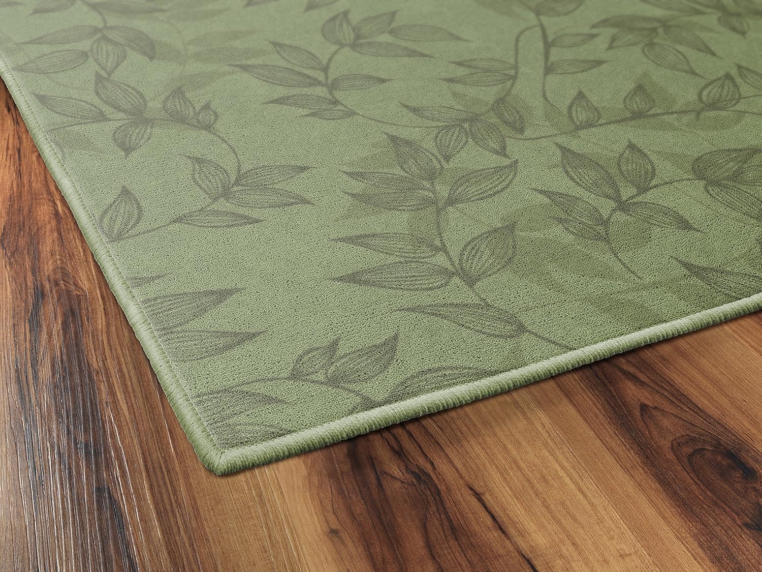 Brumlow MILLS Alfombra de área para interiores con diseño floral simple entrelazado para interiores con patrón de impresión colorida, perfecta para