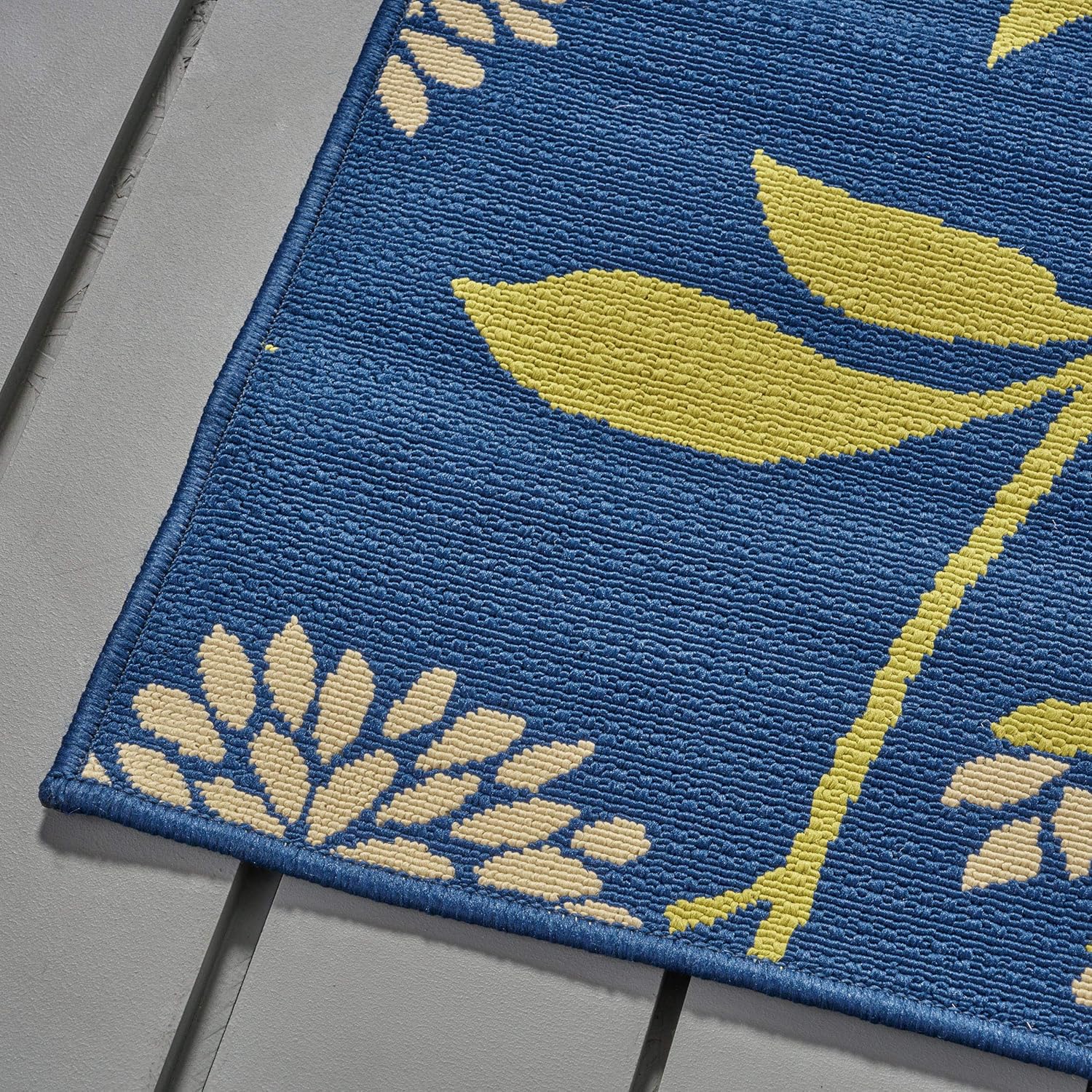 Christopher Knight Home Tilda – Alfombra floral para exteriores, 5 x 8, azulverde