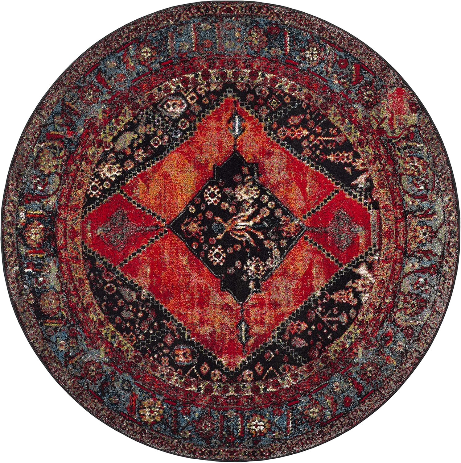 SAFAVIEH Vintage Hamadan Collection VTH217B – Alfombra oriental tradicional persa que no desprende pelusa, para comedor, entrada, vestíbulo, sala de