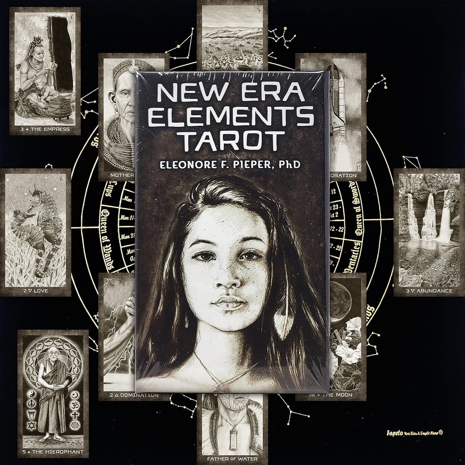 Paquetes de Tarot y Oráculos, Barajas de cartas para adivinación y chakras (Tarot Elementos de la Nueva Era)