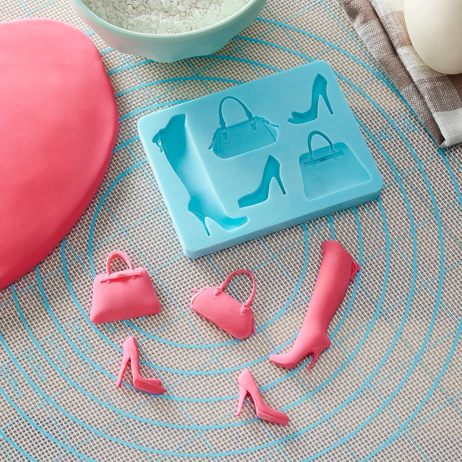 Molde de fondant de silicona de moda por Celebrate It