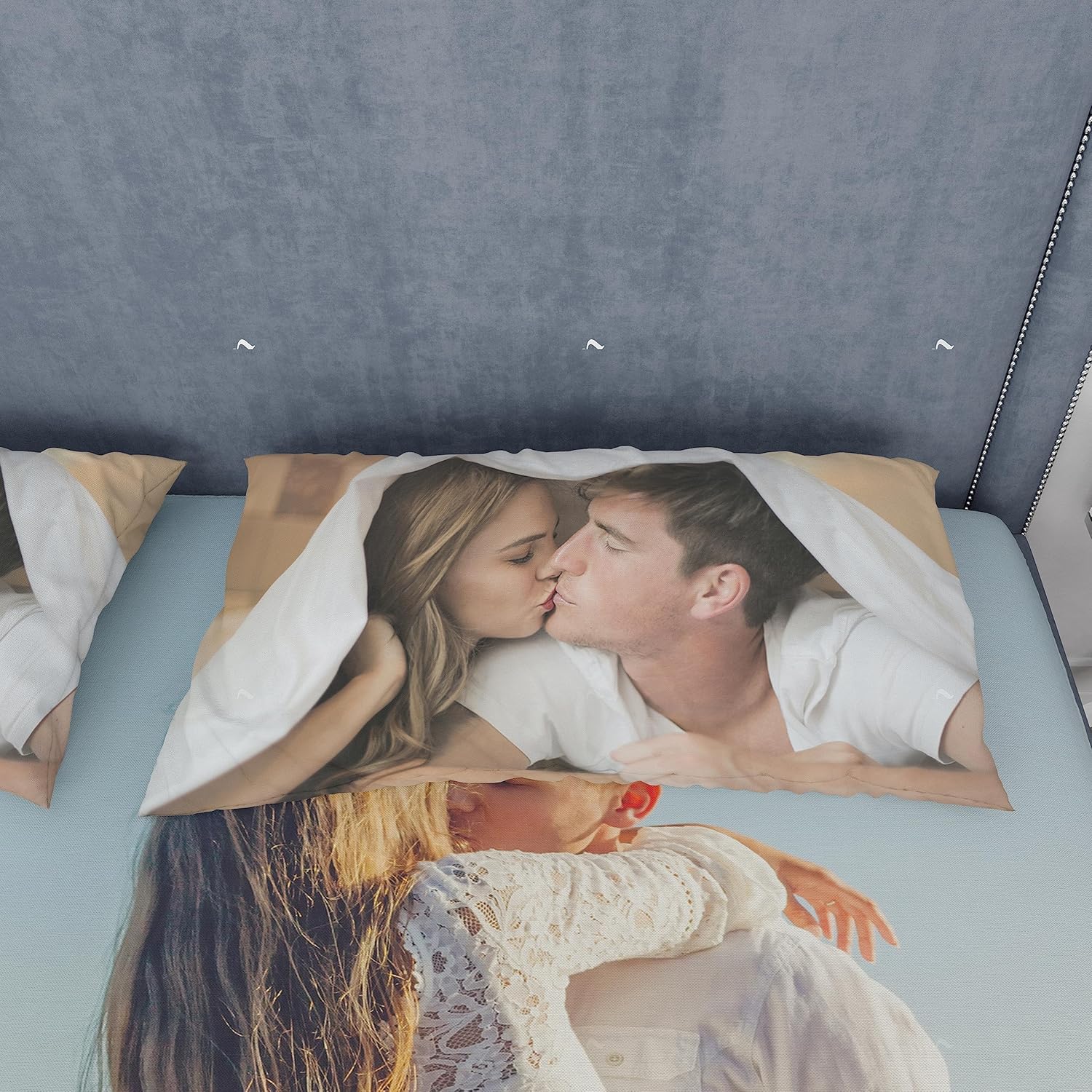 Sábana bajera personalizada con fotos, diseña tu propia sábana bajera, tamaño personalizado, funda de cama personalizada, bolsillo profundo para