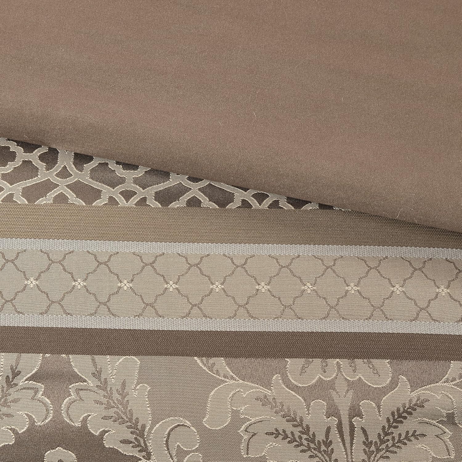 Madison Park Acogedor juego de edredón, lujoso diseño tradicional de damasco jaquard, ropa de cama alternativa para todas las estaciones con fundas