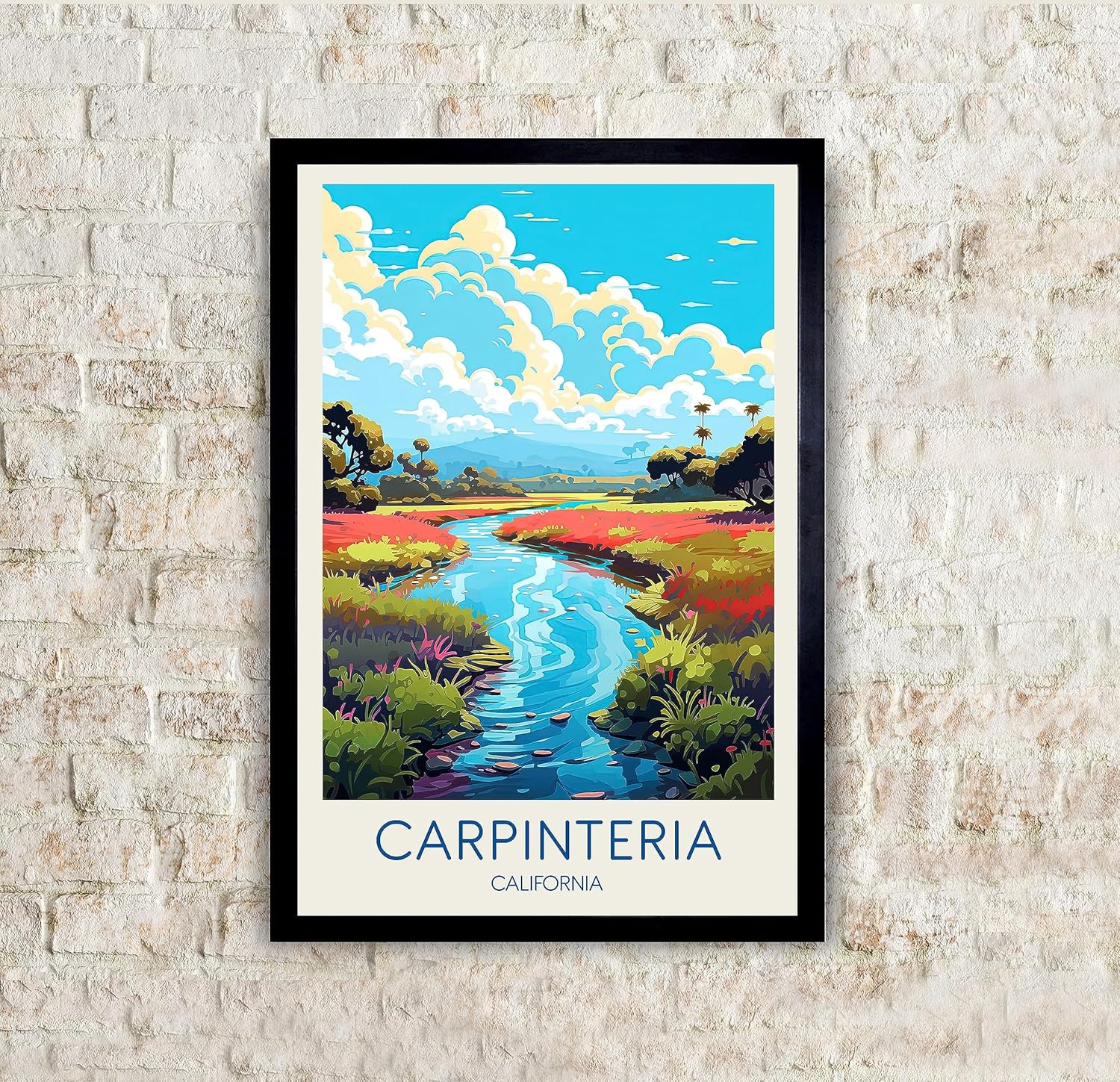 Carpinteria Poster, Carpinteria Print, Carpinteria Art, Cityscape Painting, Travel Posters, Travel s, Illustration Art, Wall Decor