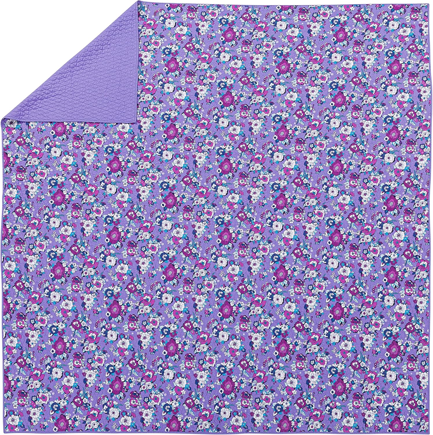 Vera Bradley Enchanted Garden – Juego de edredón de 3 piezas, tamaño King