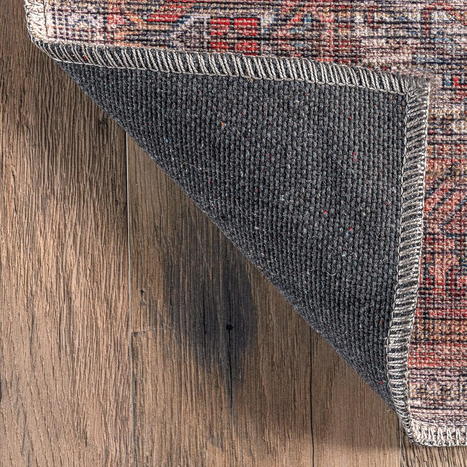 nuLOOM Marilyn – Tapete con borde persa, lavable a máquina, 4 x 6, color óxido