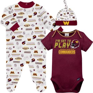 Gerber Conjunto de regalo unisex para bebé con pies de equipo de la NFL para dormir y jugar Gerber Conjunto de regalo unisex para bebé con pies de equipo de la NFL para dormir y jugar