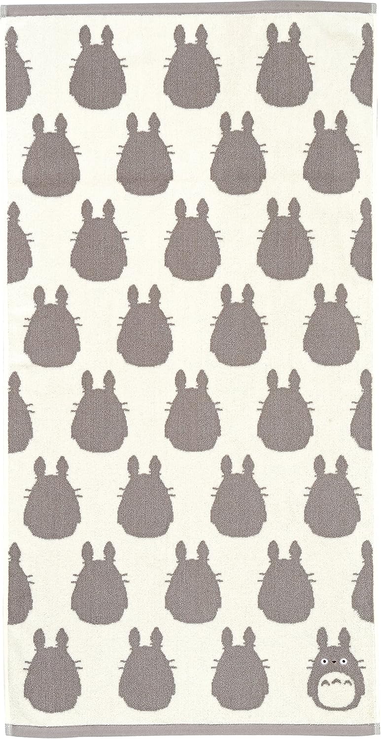 Studio Ghibli – My Neighbor Totoro – Totoro gris, serie de toallas Marushin Silhouette – Toalla de baño