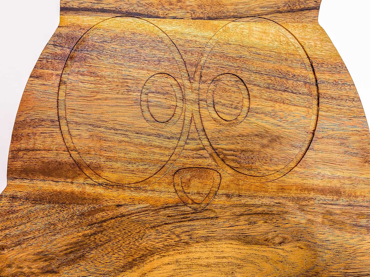 Affinity Decor Tabla de cortar de madera de acacia para Halloween con ranura para decoración festiva y bandeja para servir aperitivos (12 pulgadas