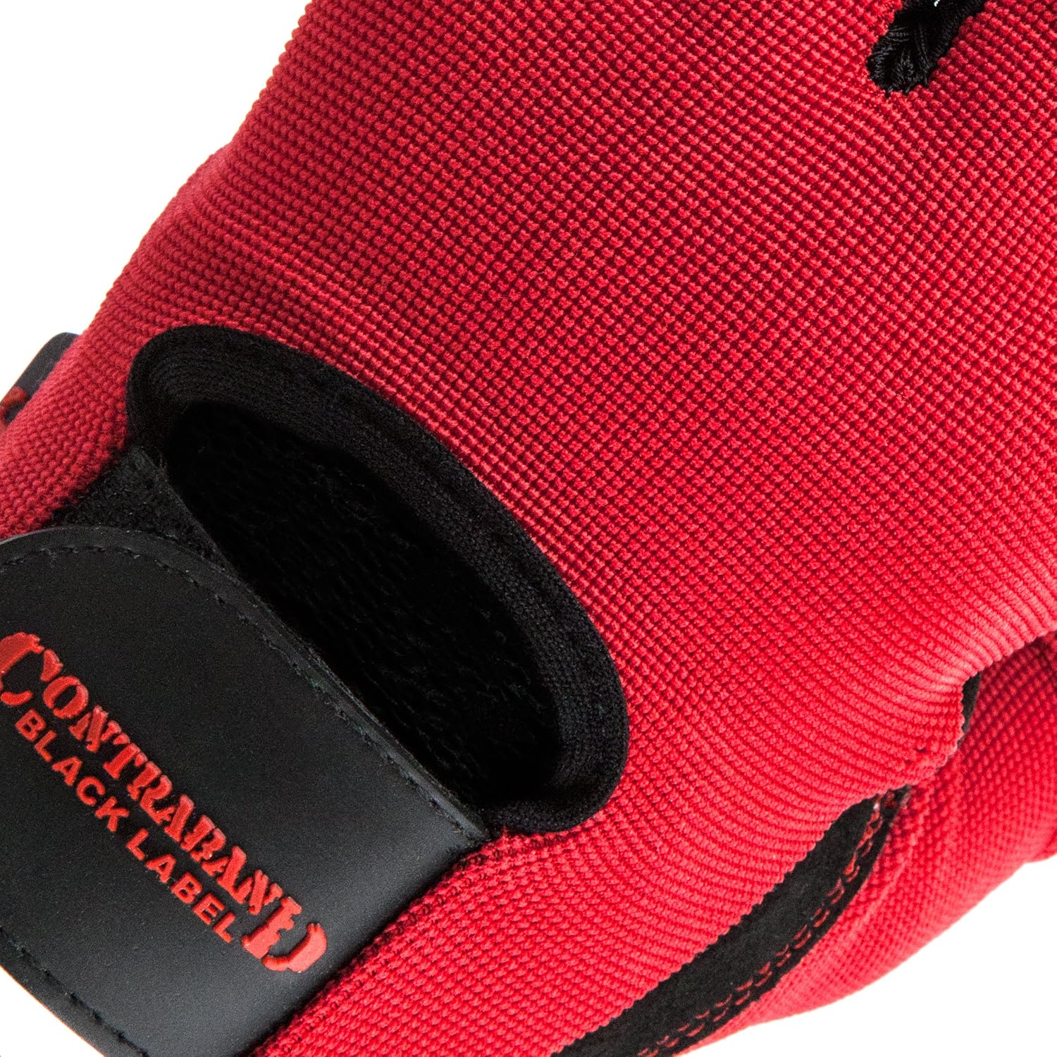 Contraband Black Label 5050 Mens Basic Leather Fingerless Weight Lifting Gloves – Durable Light – Medium Padded Split Leather Gym Gloves – Perfect