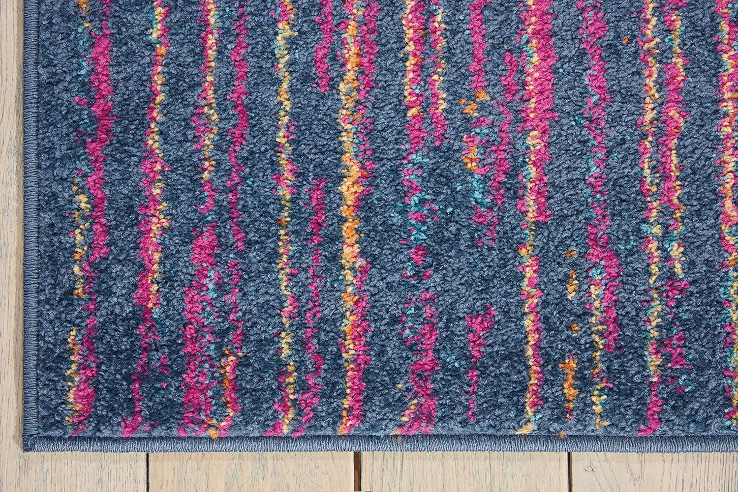 Nourison Passion Abstract – Alfombra de 2 pies 2 pulgadas x 7 pies 6 pulgadas, fácil de limpiar, no se desprende, para dormitorio, sala de estar,