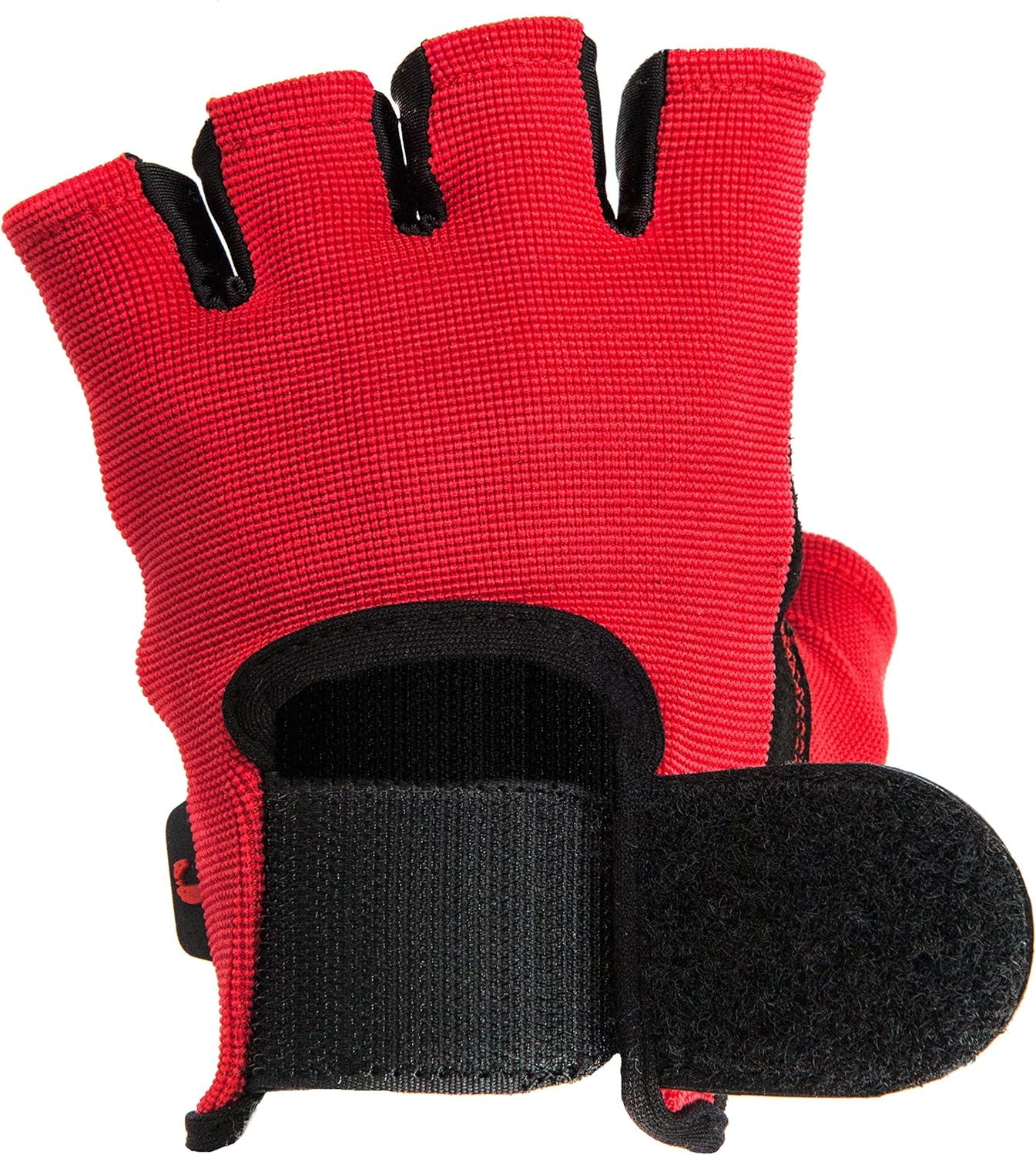 Contraband Black Label 5050 Mens Basic Leather Fingerless Weight Lifting Gloves – Durable Light – Medium Padded Split Leather Gym Gloves – Perfect