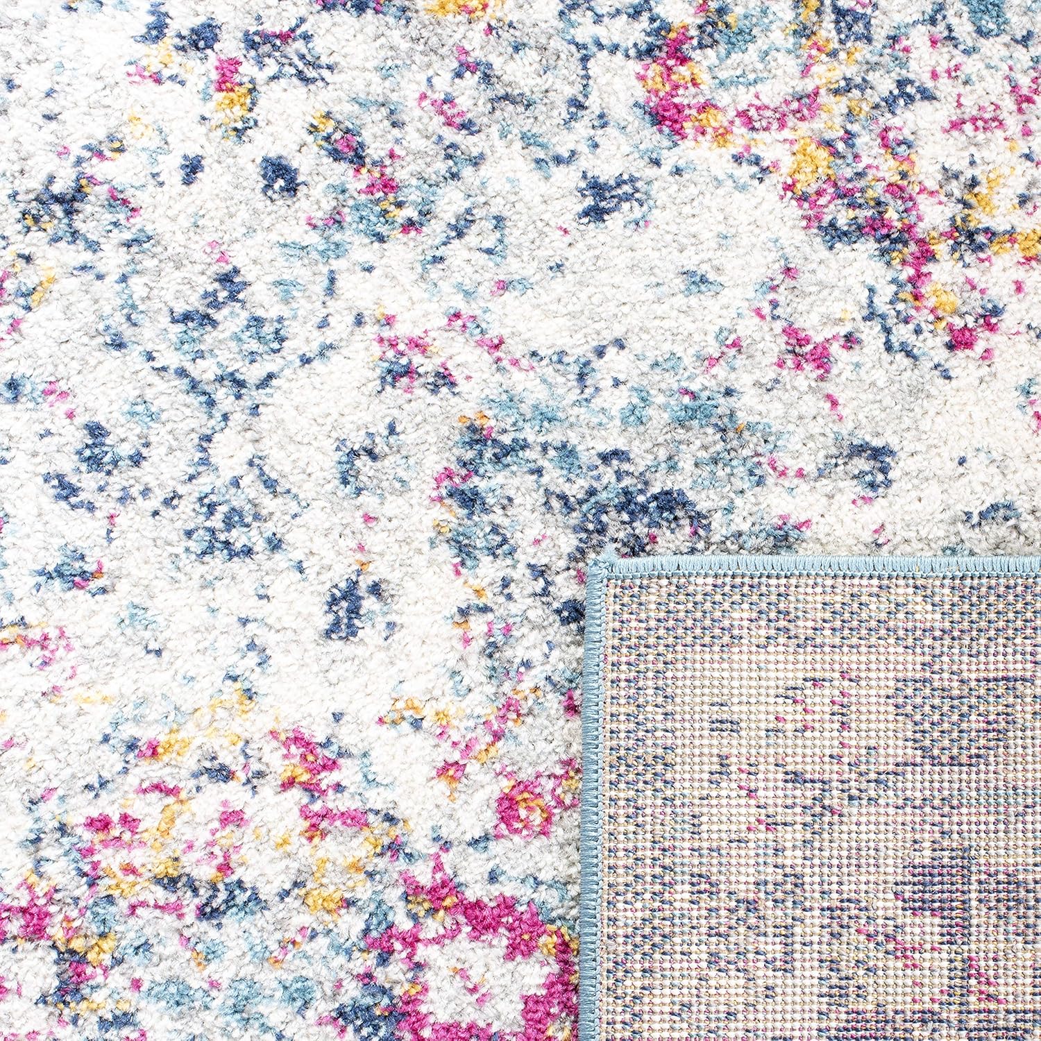 Safavieh – Alfombra de pasillo de 2 pies 3 pulgadas x 16 pies, Madison Collection, color azul marino y verde azulado, bohemia, elegante y