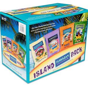 Hawaiian Kettle Style Papas fritas, paquete variado, 30 unidades Hawaiian Kettle Style Papas fritas, paquete variado, 30 unidades