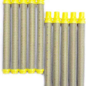 10 piezas de repuesto de filtro de pistola rociadora sin aire TitanSpraytechWagner – Tipo de empuje (amarillo, malla 100) 581-062 581062 89324 10 piezas de repuesto de filtro de pistola rociadora sin aire TitanSpraytechWagner – Tipo de empuje (amarillo, malla 100) 581-062 581062 89324