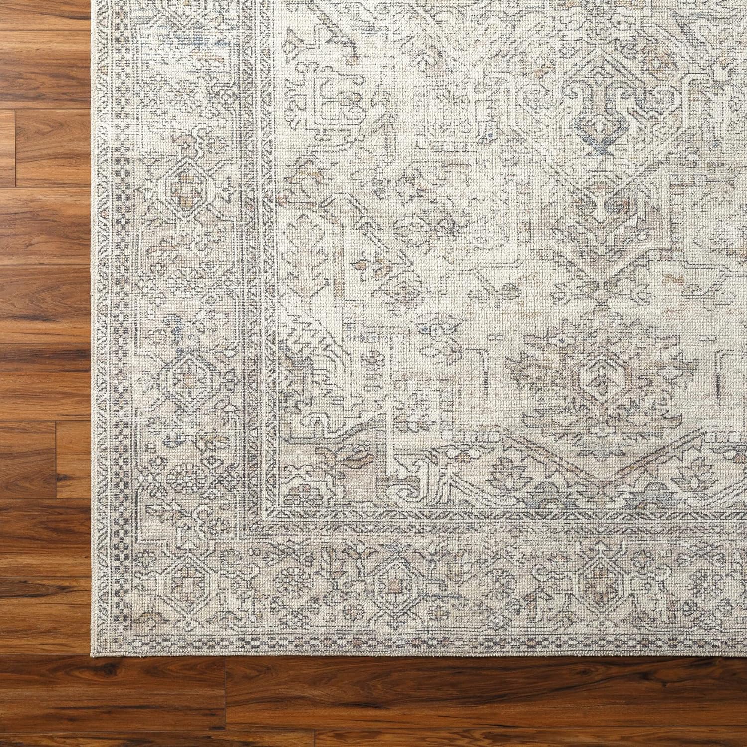 Becki Owens x Surya Margot Medallion – Alfombra de área, 2 pies 2 pulgadas x 3 pies 9 pulgadas, color gris claro
