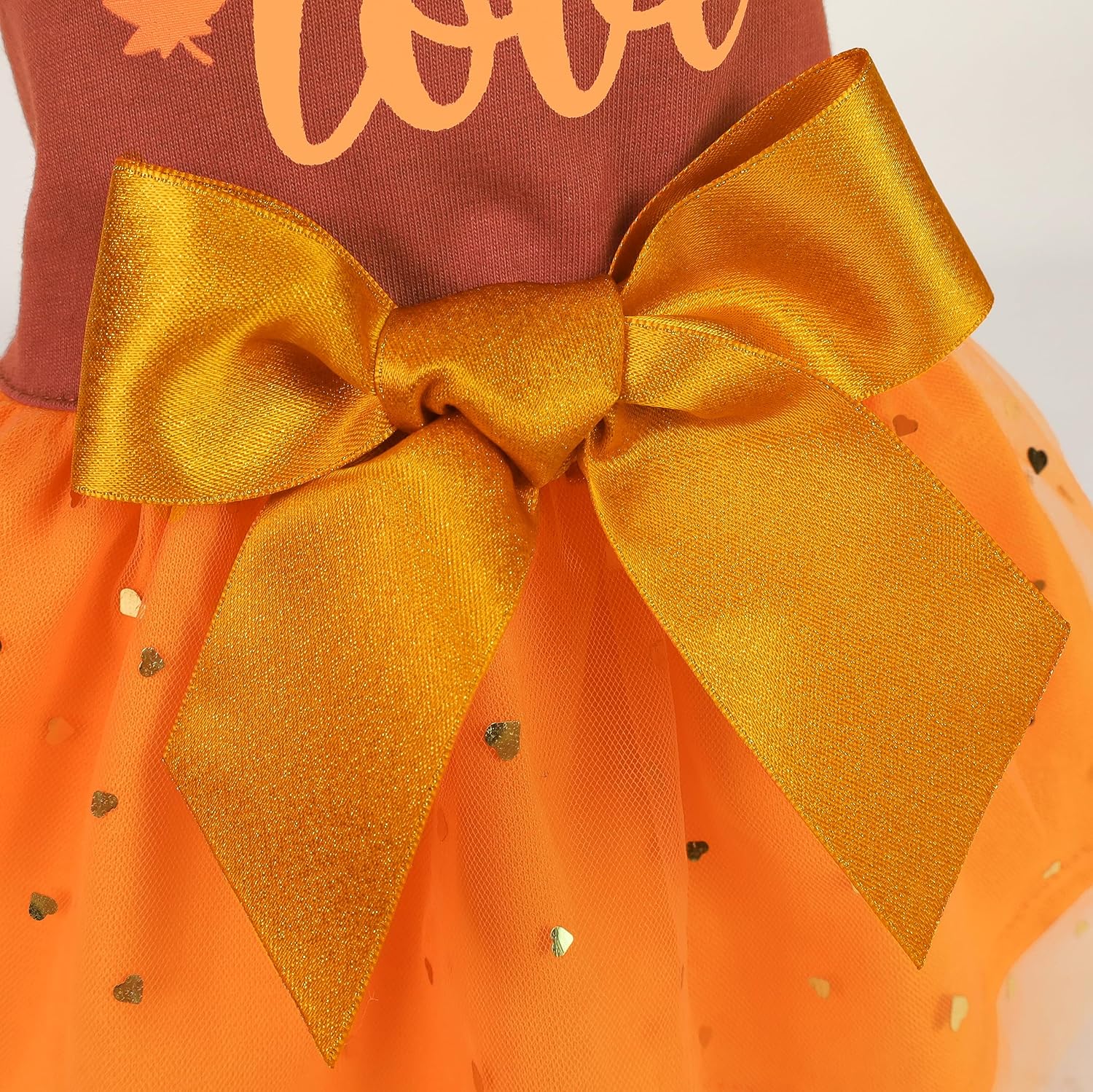 Fitwarm Vestido de perro de Acción de Gracias, ropa brillante para perros pequeños y niñas, vestido tutú para mascotas, traje de gato, marrón,