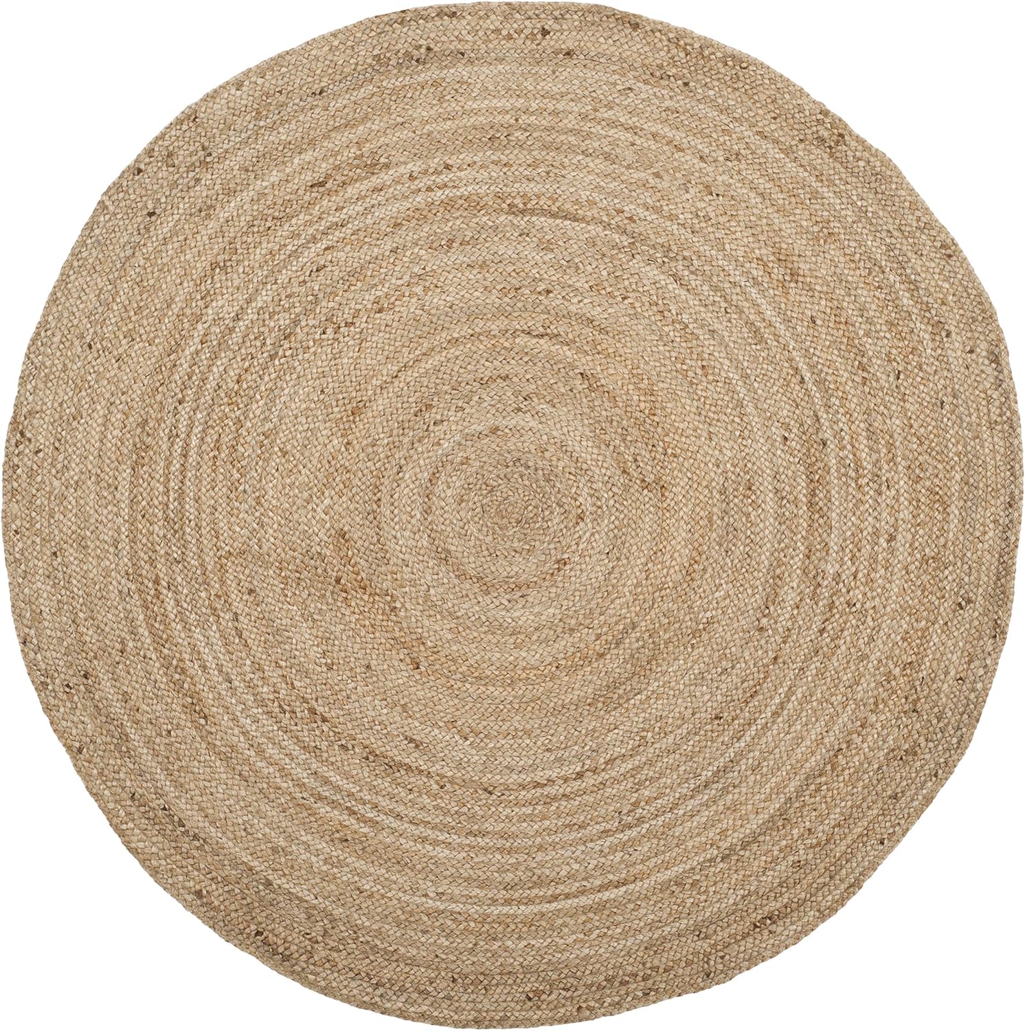 SAFAVIEH Natural Fiber Collection – Alfombra redonda de 4 pies, natural y natural, yute trenzado bohemio hecho a mano, ideal para zonas de alto