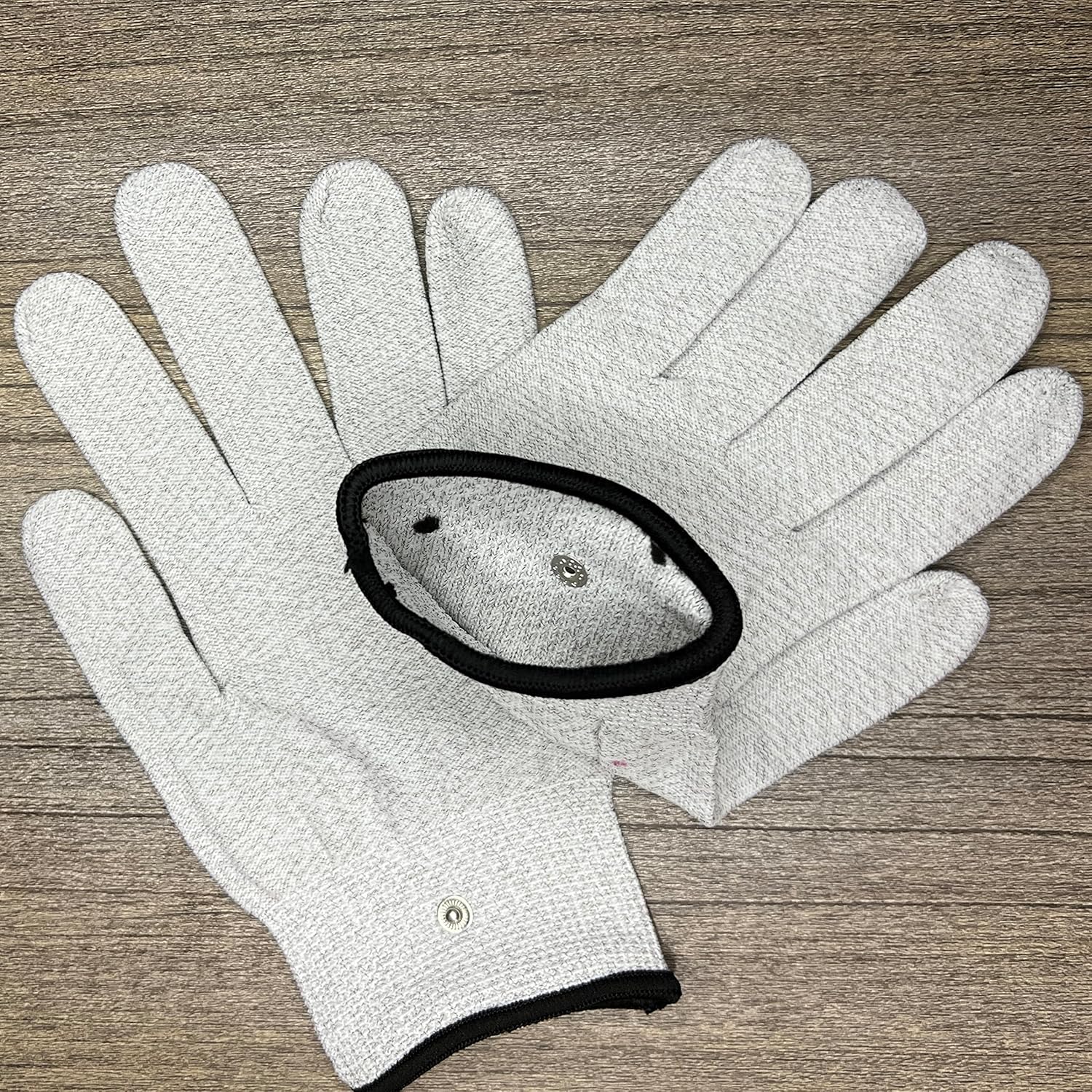 MiemieAi Guantes de conexión a tierra que contienen fibra plateada de nailon para alivio estático, pantalla táctil, gris, talla única, 1 par