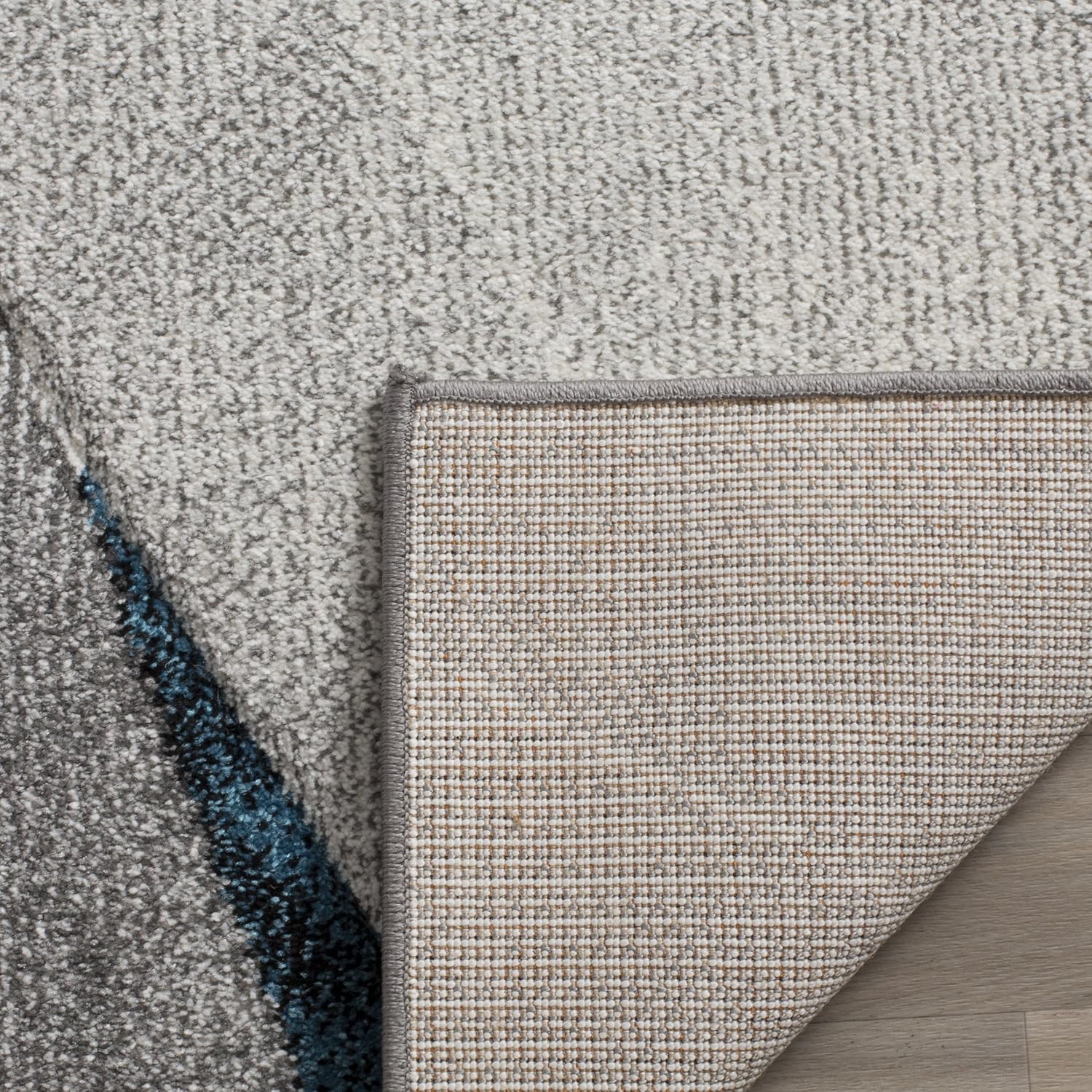 SAFAVIEH Hollywood Collection – Alfombra cuadrada de 4 pies, diseño moderno de mediados de siglo, no desprende pelusa y de fácil cuidado, ideal para