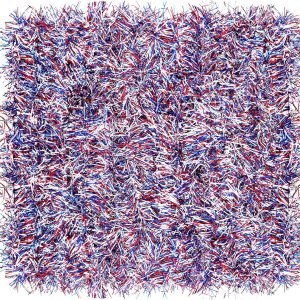 WILLBOND 6 guirnaldas patrióticas de oropel para el Día de la Independencia de 39.4 pies, decoraciones del Día de los Caídos, guirnaldas de oropel WILLBOND 6 guirnaldas patrióticas de oropel para el Día de la Independencia de 39.4 pies, decoraciones del Día de los Caídos, guirnaldas de oropel